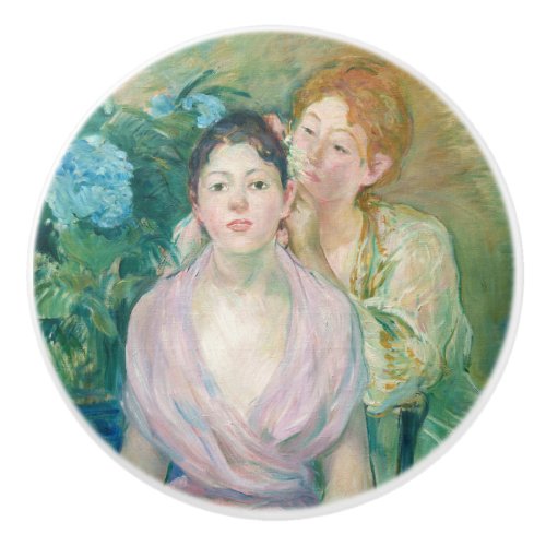 Berthe Morisot _ The Horstensia  The Two Sisters Ceramic Knob