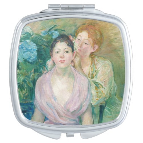 Berthe Morisot _ The Horstensia  The Two Sisters Compact Mirror