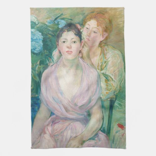 Berthe Morisot _ The Horstensia  The Two Sisters Kitchen Towel