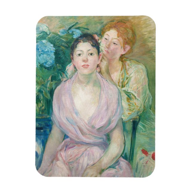Berthe Morisot - The Horstensia / The Two Sisters Magnet (Vertical)