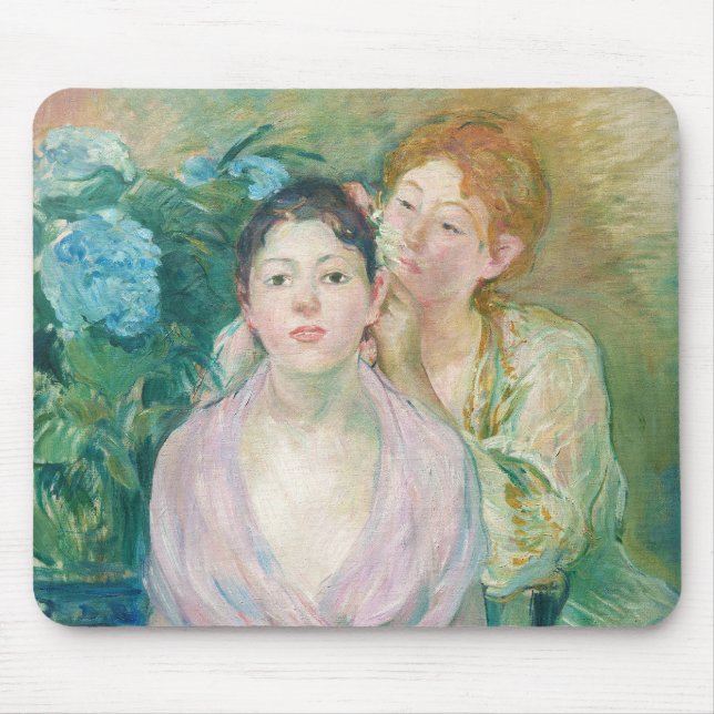 Berthe Morisot - The Horstensia / The Two Sisters Mouse Pad (Front)