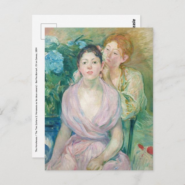 Berthe Morisot - The Horstensia / The Two Sisters Postcard (Front/Back)