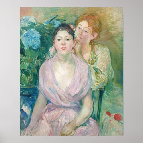 Berthe Morisot _ The Horstensia  The Two Sisters Poster