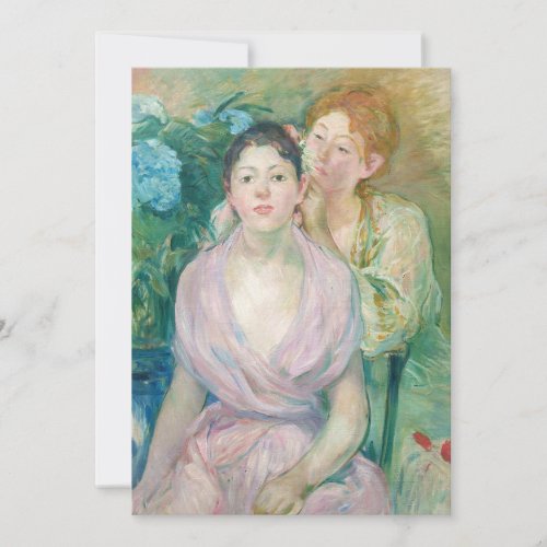 Berthe Morisot _ The Horstensia  The Two Sisters Thank You Card