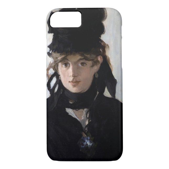 Berthe Morisot With a Bouquet of Violets, Manet Case-Mate iPhone Case (Back)