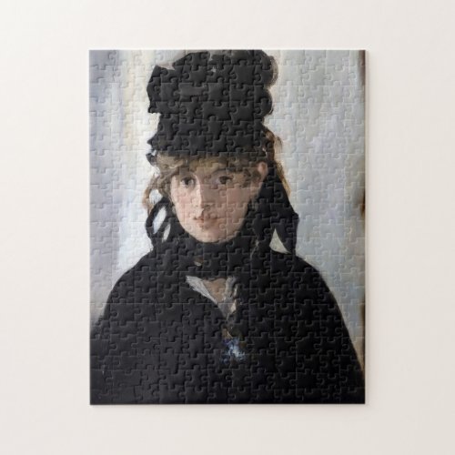 Berthe Morisot With a Bouquet of Violets Manet Jigsaw Puzzle