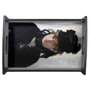 Berthe Morisot With a Bouquet of Violets, Manet Serving Tray