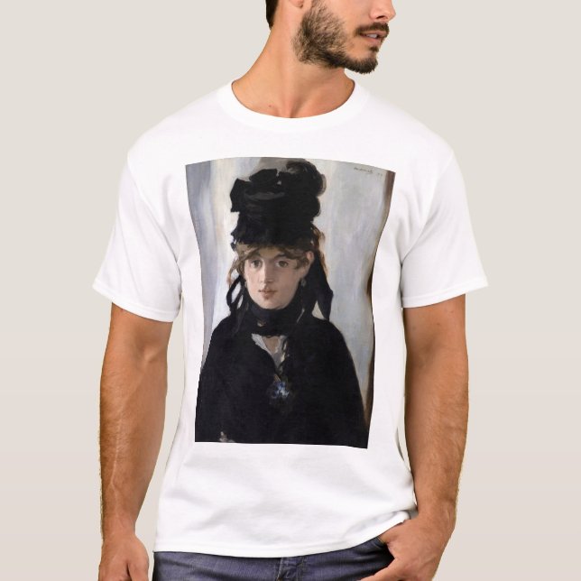 Berthe Morisot With a Bouquet of Violets, Manet T-Shirt (Front)