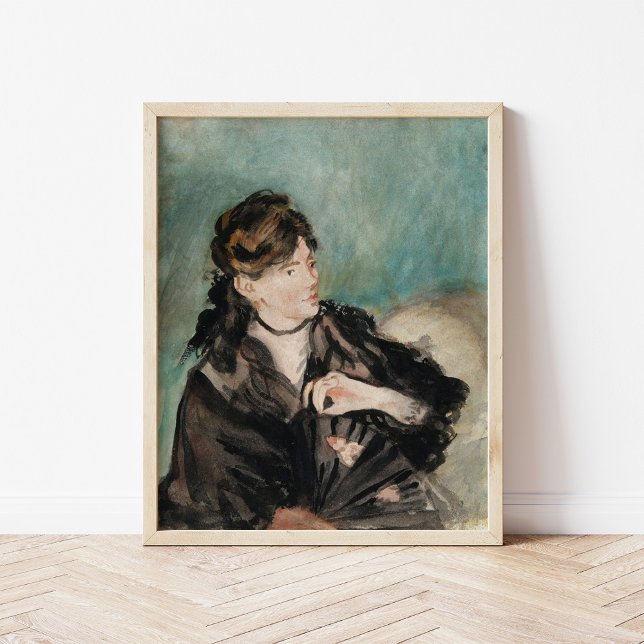 Berthe Morisot with a Fan | Édouard Manet Poster (Creator Uploaded)