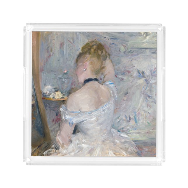 Berthe Morisot - Woman at Her Toilette Acrylic Tray (Front)