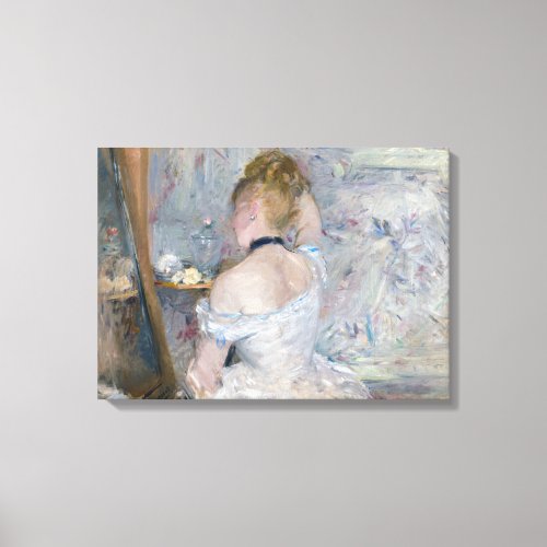 Berthe Morisot _ Woman at Her Toilette Canvas Print