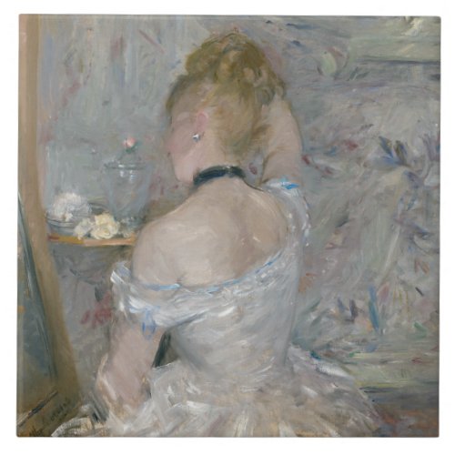 Berthe Morisot _ Woman at Her Toilette Ceramic Tile
