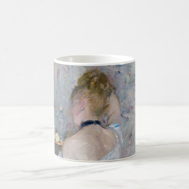Berthe Morisot - Woman at Her Toilette Coffee Mug (Center)