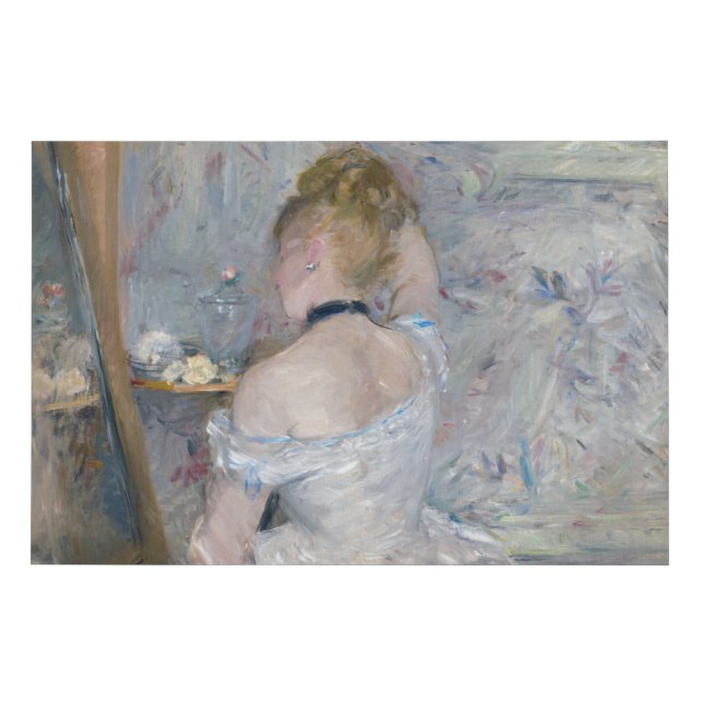Berthe Morisot - Woman at Her Toilette Faux Canvas Print (Front)