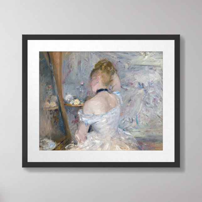Berthe Morisot - Woman at Her Toilette Framed Art (Framed Front)