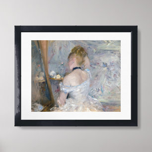 Berthe Morisot - Woman at Her Toilette Framed Art