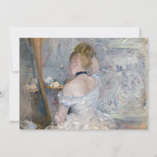 Berthe Morisot _ Woman at Her Toilette Invitation