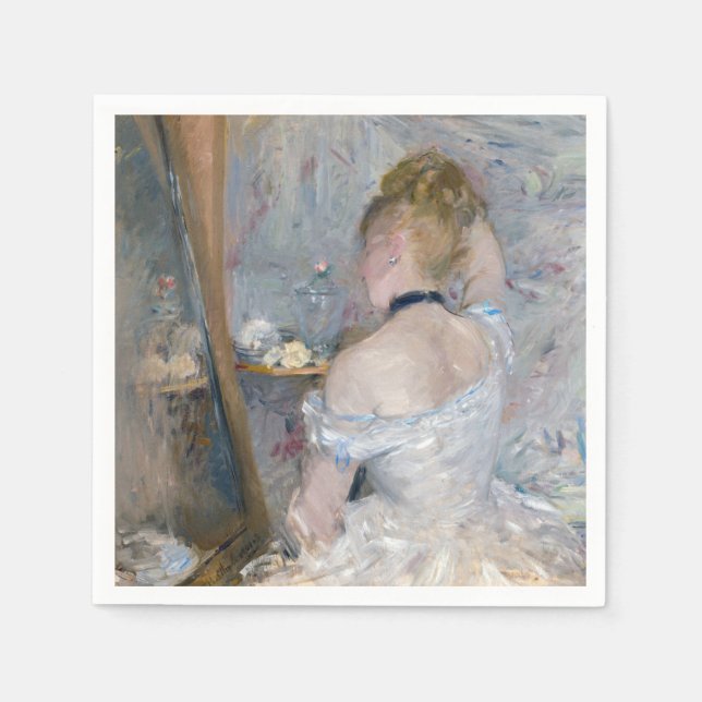 Berthe Morisot - Woman at Her Toilette Napkins (Front)