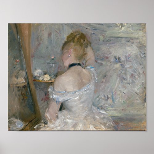 Berthe Morisot _ Woman at Her Toilette Poster