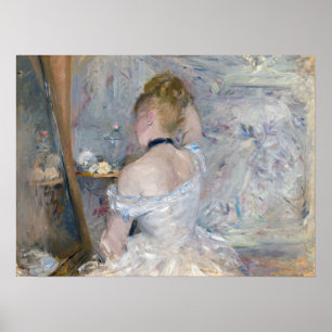 Berthe Morisot - Woman at Her Toilette Poster