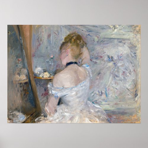 Berthe Morisot _ Woman at Her Toilette Poster