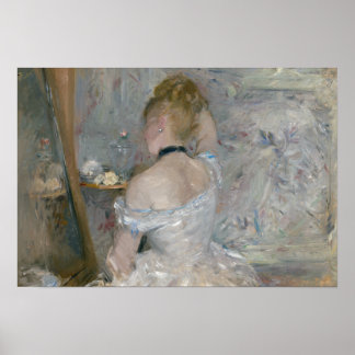 Berthe Morisot - Woman at Her Toilette Poster