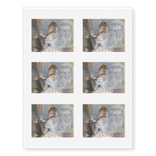 Berthe Morisot - Woman at Her Toilette Temporary Tattoos