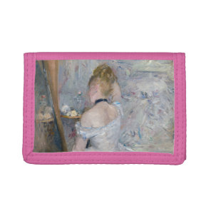 Berthe Morisot - Woman at Her Toilette Tri-fold Wallet
