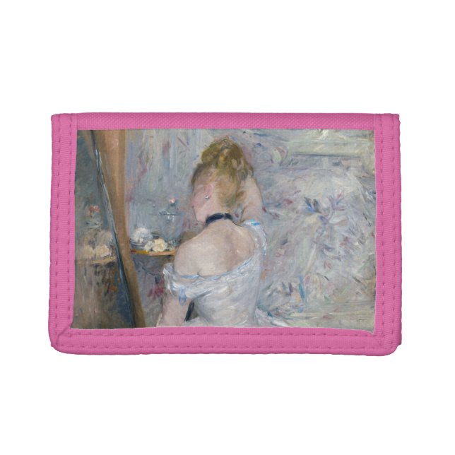 Berthe Morisot - Woman at Her Toilette Trifold Wallet (Front)