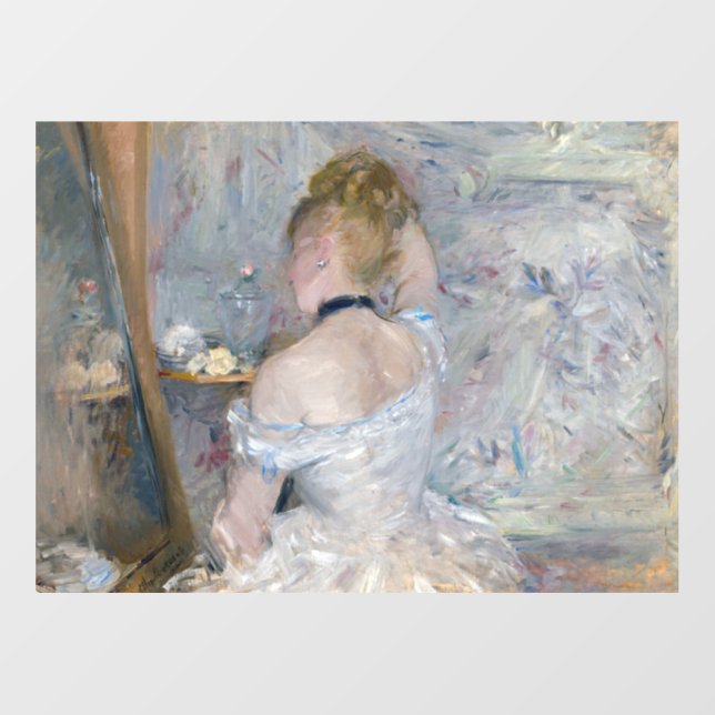Berthe Morisot - Woman at Her Toilette Wall Decal (Front)