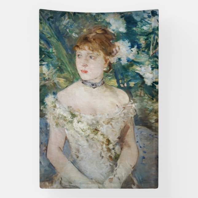 Berthe Morisot - Young Girl in a Ball Gown Banner (Vertical)