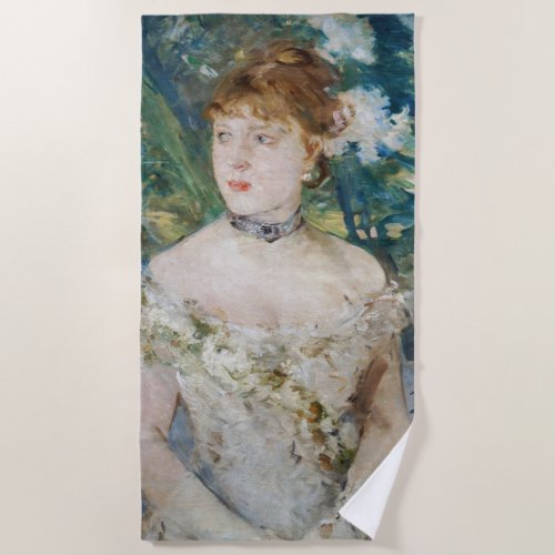 Berthe Morisot _ Young Girl in a Ball Gown Beach Towel
