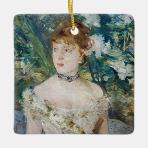 Berthe Morisot _ Young Girl in a Ball Gown Ceramic Ornament