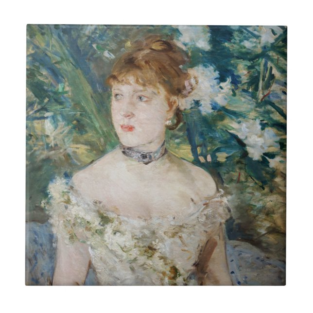 Berthe Morisot - Young Girl in a Ball Gown Ceramic Tile (Front)