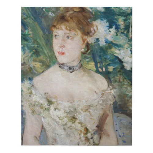 Berthe Morisot _ Young Girl in a Ball Gown Faux Canvas Print