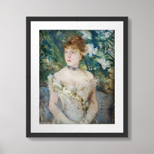 Berthe Morisot - Young Girl in a Ball Gown Framed Art