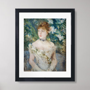 Berthe Morisot - Young Girl in a Ball Gown Framed Art