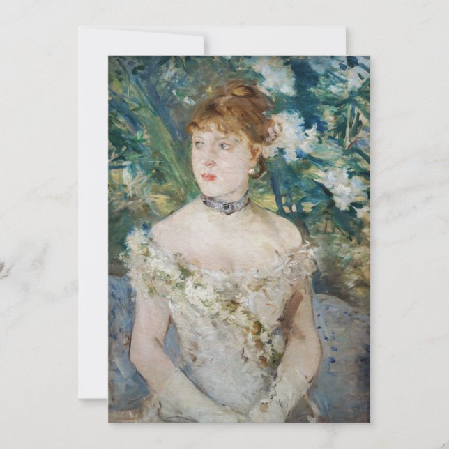 Berthe Morisot - Young Girl in a Ball Gown Invitation (Front)