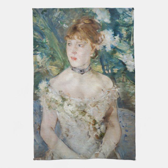 Berthe Morisot - Young Girl in a Ball Gown Kitchen Towel (Vertical)