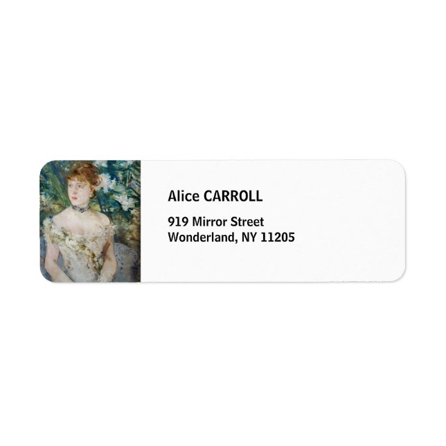 Berthe Morisot - Young Girl in a Ball Gown Label (Front)