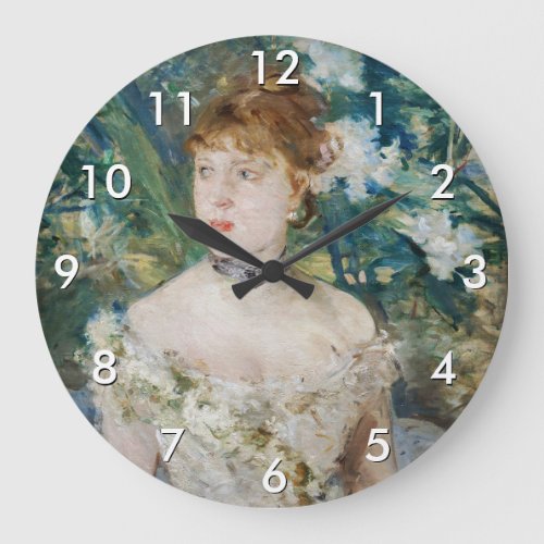 Berthe Morisot _ Young Girl in a Ball Gown Large Clock