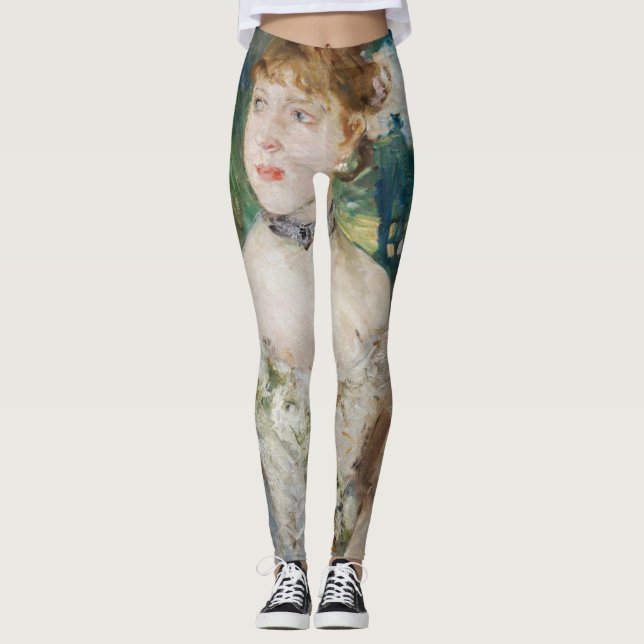 Berthe Morisot - Young Girl in a Ball Gown Leggings (Front)