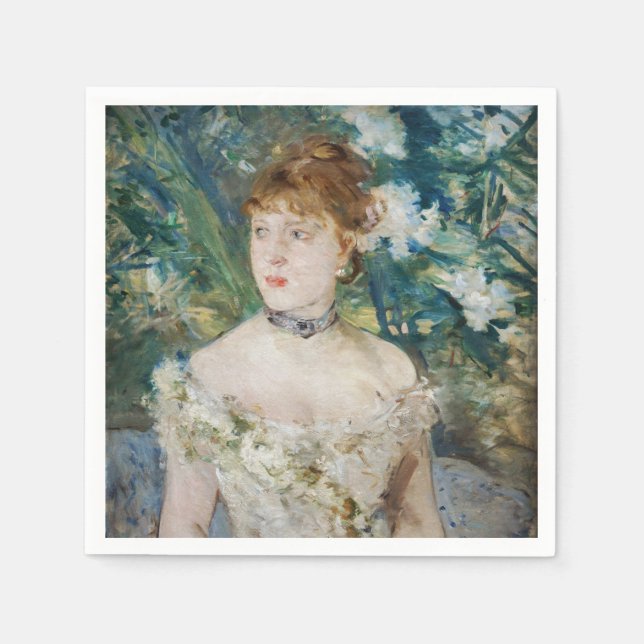 Berthe Morisot - Young Girl in a Ball Gown Napkins (Front)