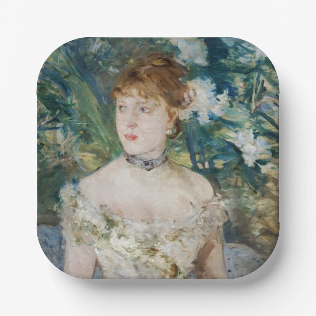 Berthe Morisot - Young Girl in a Ball Gown Paper Plates (Front)