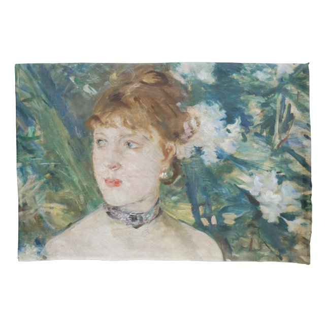 Berthe Morisot - Young Girl in a Ball Gown Pillow Case (Front)