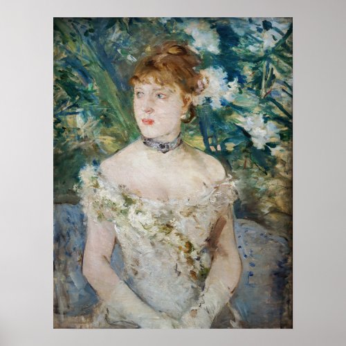 Berthe Morisot _ Young Girl in a Ball Gown Poster