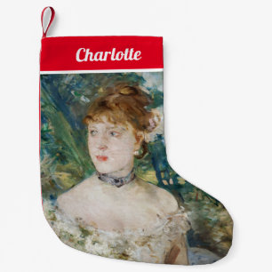 Berthe Morisot - Young Girl in a Ball Gown Small Christmas Stocking