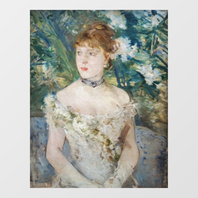 Berthe Morisot - Young Girl in a Ball Gown Window Cling (Sheet)