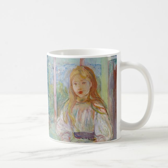 Berthe Morisot - Young Girls at the Window Coffee Mug (Right)