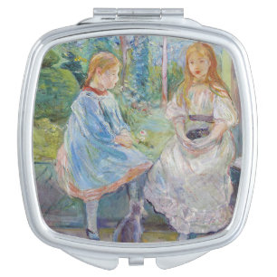 Berthe Morisot - Young Girls at the Window Compact Mirror